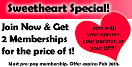 Sweetheart Special - 2 for 1!